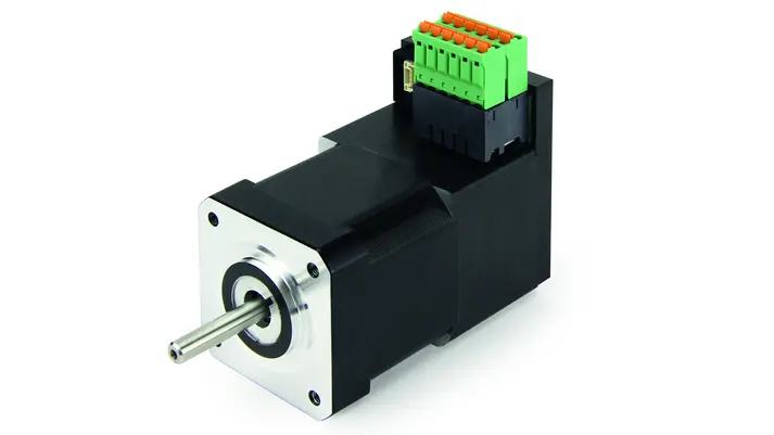 Closed-loop stepper motor with position feedback and integrated control for the textile industry. » See application with intelligent Nanotec stepper motors with controller.