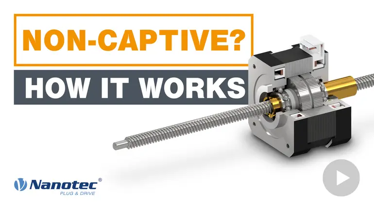 LA Non-captive linear actuators