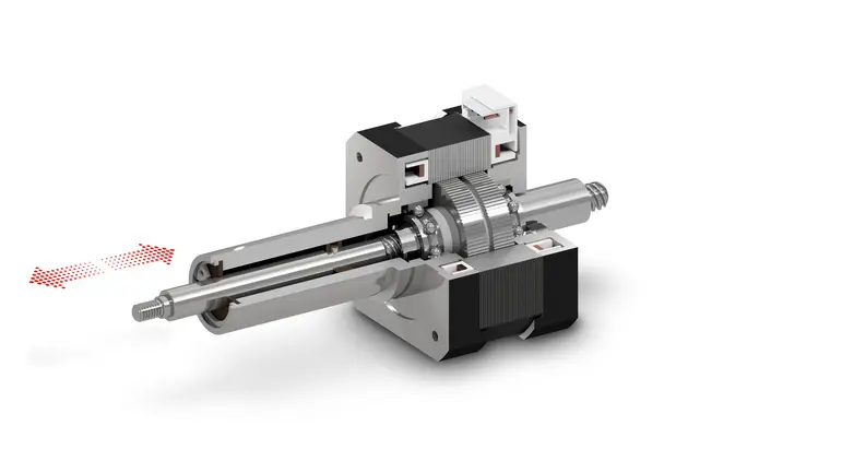 Linear stepper actuators - captive