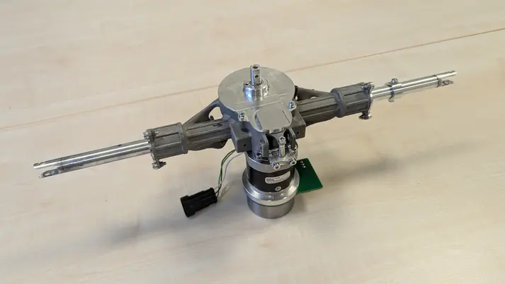 The steering system of the MF16 autonomous race car with a brushless Nanotec motor and a precision drive solution