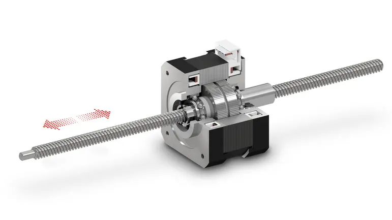 Stepper motor linear actuators - non-captive
