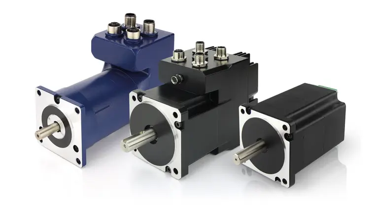 Smart BLDC motors with integrated motor controller - built-in drive.