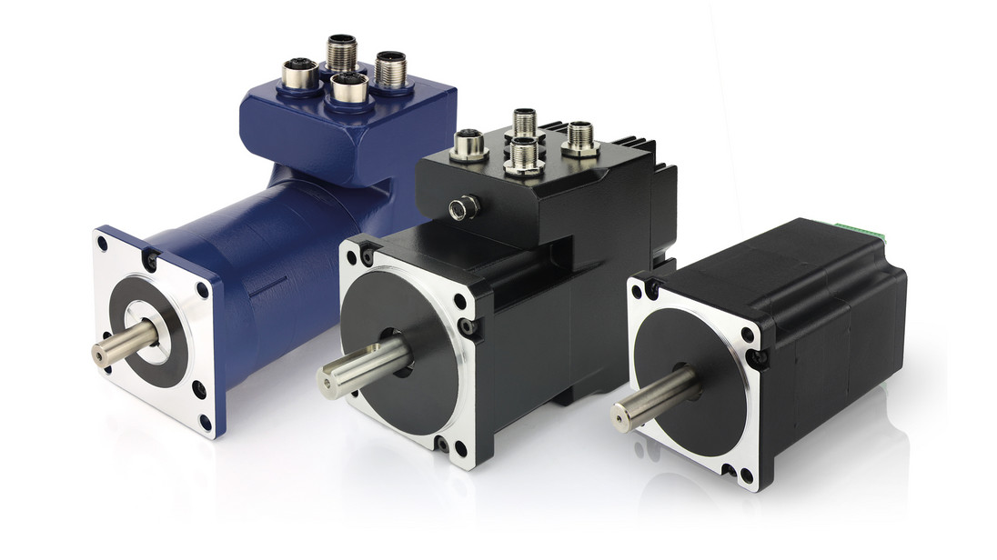 Smart BLDC motors with integrated motor controller - built-in drive.
