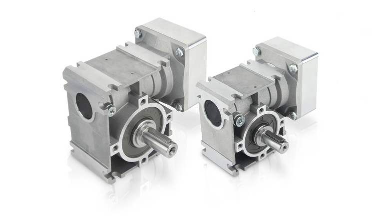Stepper motor worm gearboxes and BLDC motor worm gearboxes