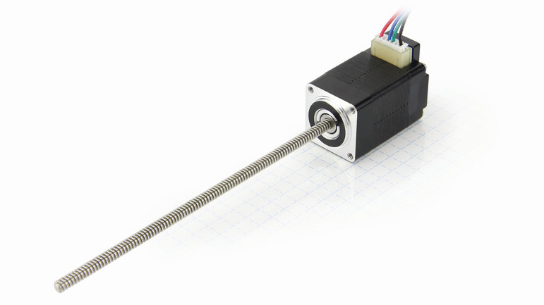 nema 8 external linear actuator with rotating screw (driven screw)