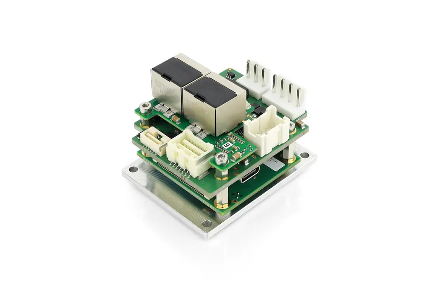 Nanotec CLC6 servo drive: 6 A open-frame motor controller with multiple fieldbus options.