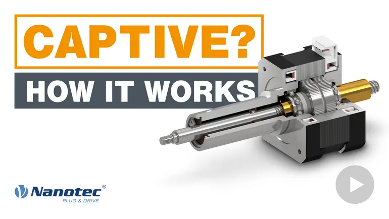 LGA &ndash; Captive linear actuators