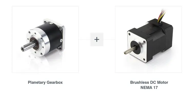 brushless dc motor with gearbox