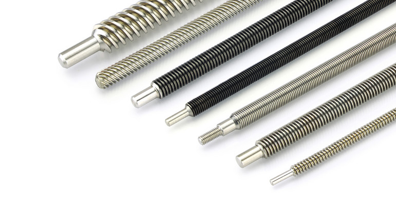 Stepper motor leadscrews with trapezoidal or ACME thread